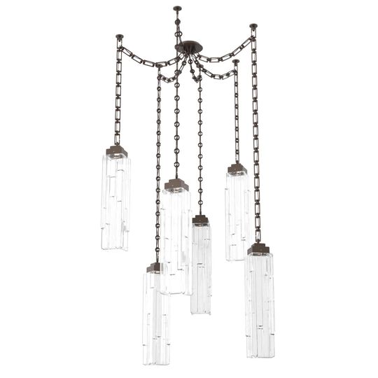 Levi Wilson Ledgestone 14 Inch Multi Pendant Light by Hammerton Studio