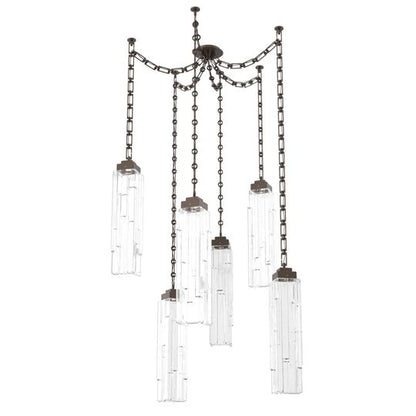Levi Wilson Ledgestone 14 Inch Multi Pendant Light by Hammerton Studio