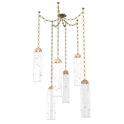 Levi Wilson Ledgestone 14 Inch Multi Pendant Light by Hammerton Studio