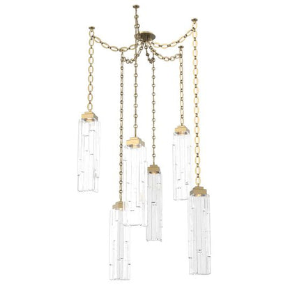 Levi Wilson Ledgestone 14 Inch Multi Pendant Light by Hammerton Studio