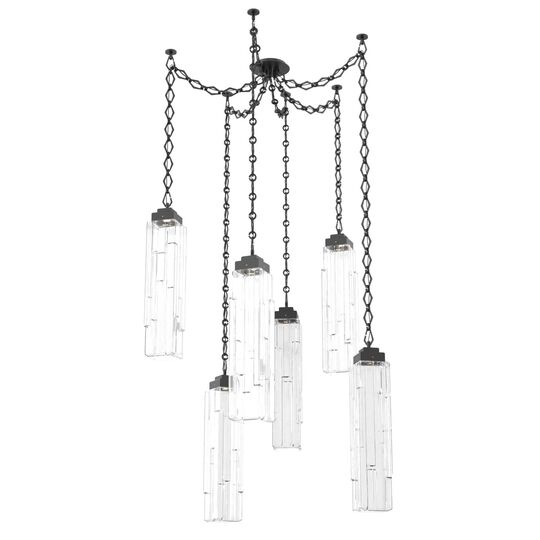 Levi Wilson Ledgestone 14 Inch Multi Pendant Light by Hammerton Studio