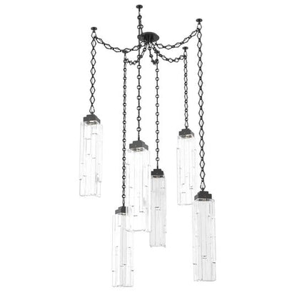 Levi Wilson Ledgestone 14 Inch Multi Pendant Light by Hammerton Studio
