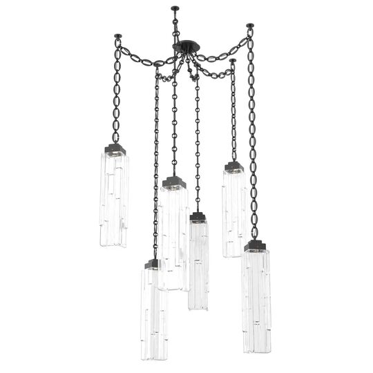 Levi Wilson Ledgestone 14 Inch Multi Pendant Light by Hammerton Studio