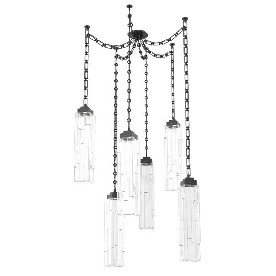 Levi Wilson Ledgestone 14 Inch Multi Pendant Light by Hammerton Studio