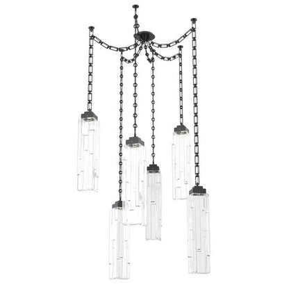 Levi Wilson Ledgestone 14 Inch Multi Pendant Light by Hammerton Studio