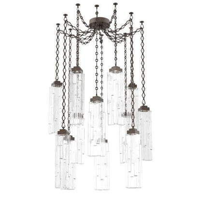 Levi Wilson Ledgestone 14 Inch Multi Pendant Light by Hammerton Studio