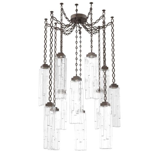 Levi Wilson Ledgestone 14 Inch Multi Pendant Light by Hammerton Studio
