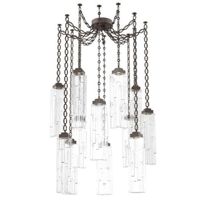 Levi Wilson Ledgestone 14 Inch Multi Pendant Light by Hammerton Studio