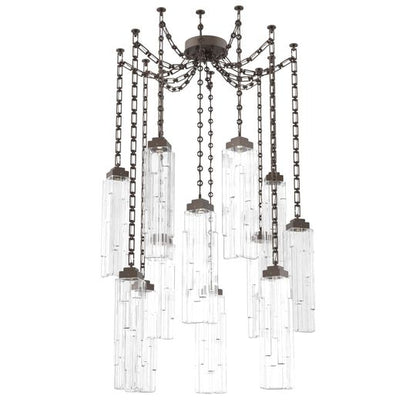 Levi Wilson Ledgestone 14 Inch Multi Pendant Light by Hammerton Studio