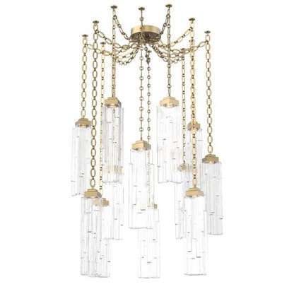 Levi Wilson Ledgestone 14 Inch Multi Pendant Light by Hammerton Studio