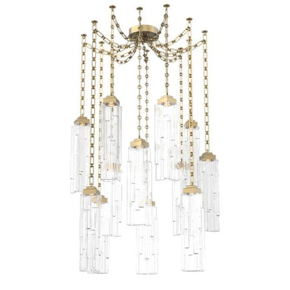 Levi Wilson Ledgestone 14 Inch Multi Pendant Light by Hammerton Studio