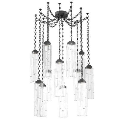 Levi Wilson Ledgestone 14 Inch Multi Pendant Light by Hammerton Studio