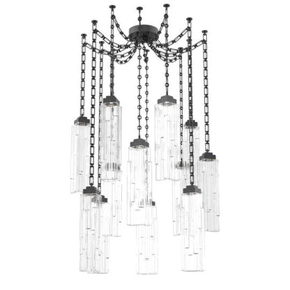 Levi Wilson Ledgestone 14 Inch Multi Pendant Light by Hammerton Studio