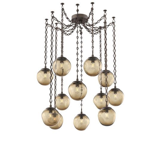 Levi Wilson Aster 19 Inch Multi Pendant Light by Hammerton Studio