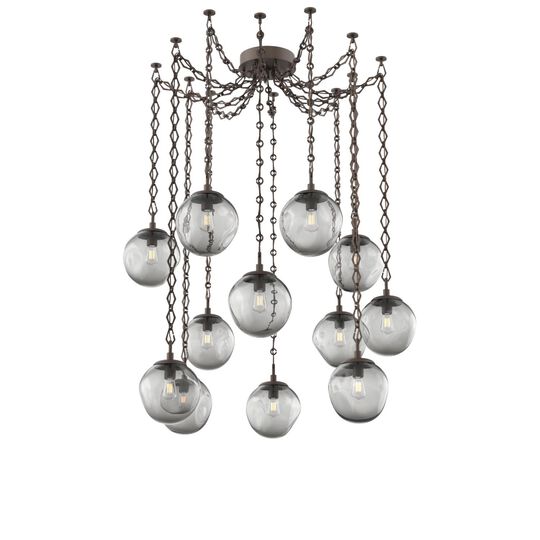 Levi Wilson Aster 19 Inch Multi Pendant Light by Hammerton Studio