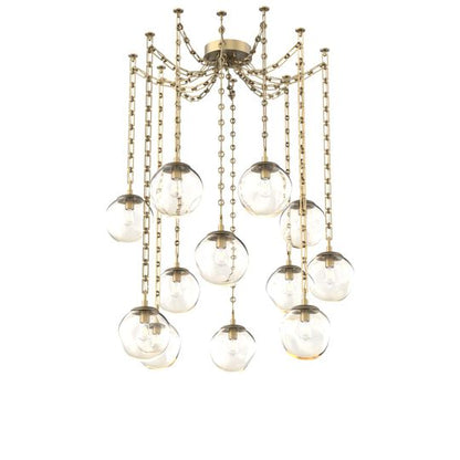 Levi Wilson Aster 19 Inch Multi Pendant Light by Hammerton Studio