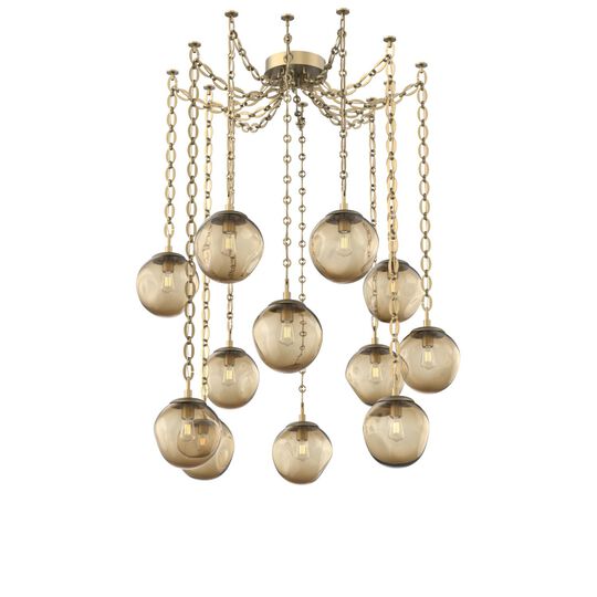 Levi Wilson Aster 19 Inch Multi Pendant Light by Hammerton Studio