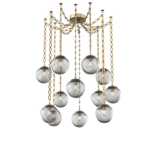 Levi Wilson Aster 19 Inch Multi Pendant Light by Hammerton Studio