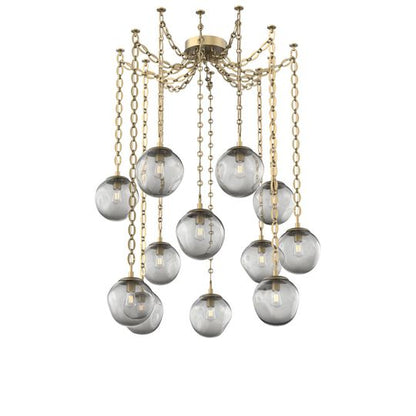 Levi Wilson Aster 19 Inch Multi Pendant Light by Hammerton Studio