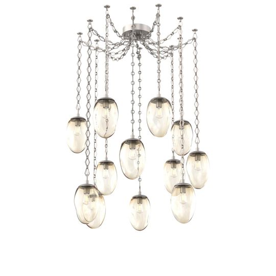 Levi Wilson Meteo 17 Inch Multi Pendant Light by Hammerton Studio