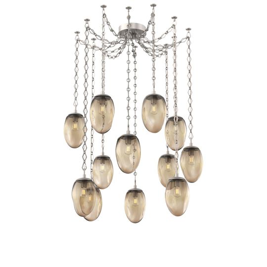 Levi Wilson Meteo 17 Inch Multi Pendant Light by Hammerton Studio