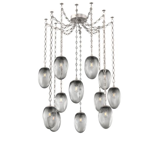 Levi Wilson Meteo 17 Inch Multi Pendant Light by Hammerton Studio