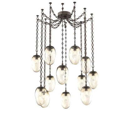 Levi Wilson Meteo 17 Inch Multi Pendant Light by Hammerton Studio