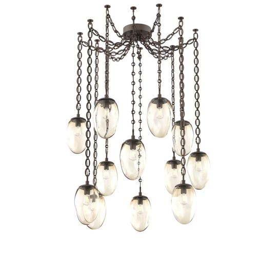 Levi Wilson Meteo 17 Inch Multi Pendant Light by Hammerton Studio