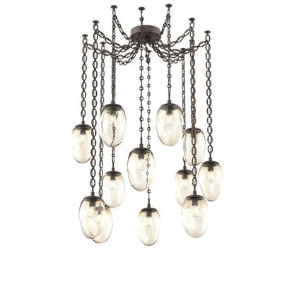 Levi Wilson Meteo 17 Inch Multi Pendant Light by Hammerton Studio