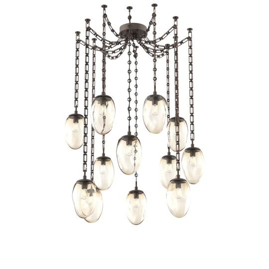 Levi Wilson Meteo 17 Inch Multi Pendant Light by Hammerton Studio