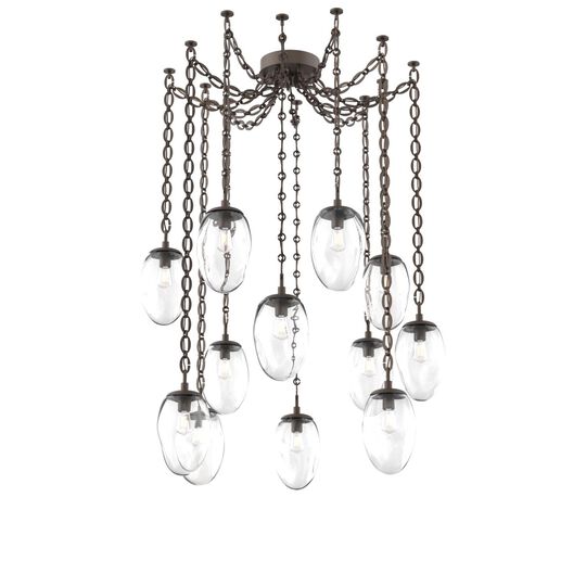 Levi Wilson Meteo 17 Inch Multi Pendant Light by Hammerton Studio