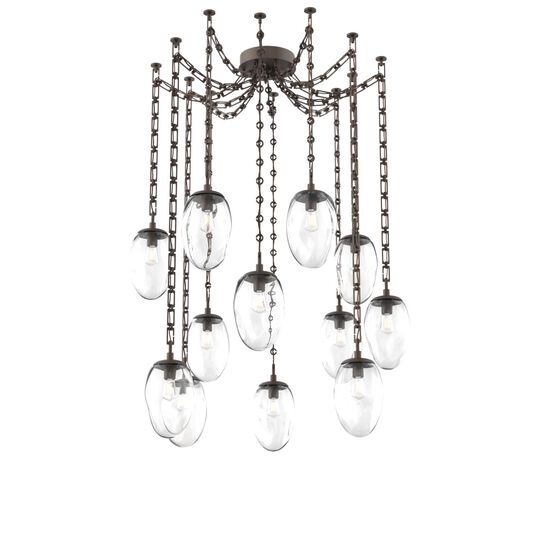 Levi Wilson Meteo 17 Inch Multi Pendant Light by Hammerton Studio