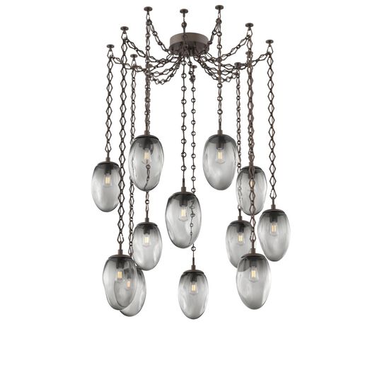 Levi Wilson Meteo 17 Inch Multi Pendant Light by Hammerton Studio