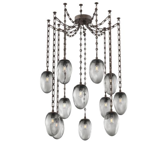 Levi Wilson Meteo 17 Inch Multi Pendant Light by Hammerton Studio