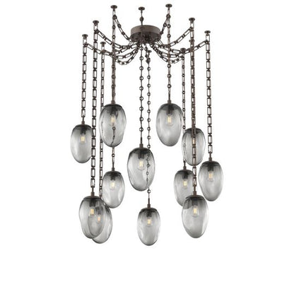 Levi Wilson Meteo 17 Inch Multi Pendant Light by Hammerton Studio