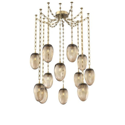 Levi Wilson Meteo 17 Inch Multi Pendant Light by Hammerton Studio