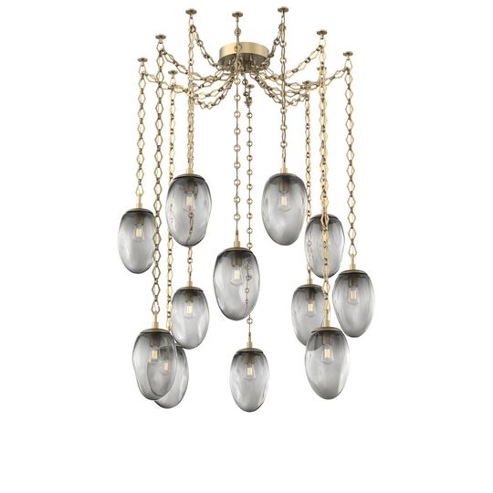 Levi Wilson Meteo 17 Inch Multi Pendant Light by Hammerton Studio