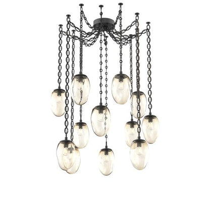Levi Wilson Meteo 17 Inch Multi Pendant Light by Hammerton Studio