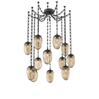 Levi Wilson Meteo 17 Inch Multi Pendant Light by Hammerton Studio