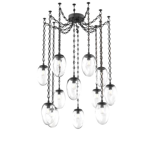 Levi Wilson Meteo 17 Inch Multi Pendant Light by Hammerton Studio