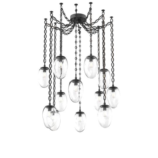 Levi Wilson Meteo 17 Inch Multi Pendant Light by Hammerton Studio