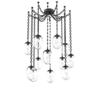 Levi Wilson Meteo 17 Inch Multi Pendant Light by Hammerton Studio