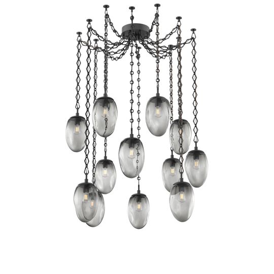 Levi Wilson Meteo 17 Inch Multi Pendant Light by Hammerton Studio