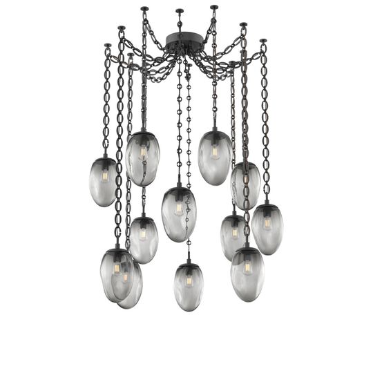 Levi Wilson Meteo 17 Inch Multi Pendant Light by Hammerton Studio