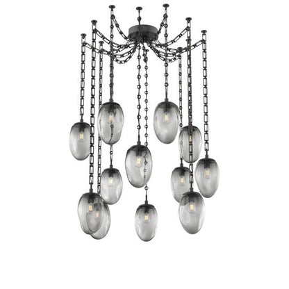 Levi Wilson Meteo 17 Inch Multi Pendant Light by Hammerton Studio