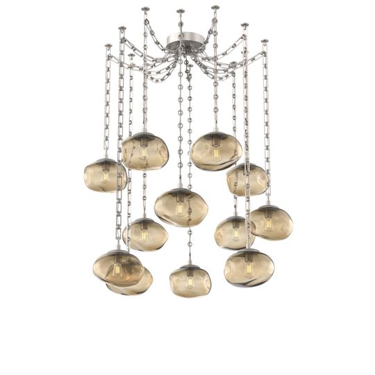 Levi Wilson Nova 19 Inch Multi Pendant Light by Hammerton Studio