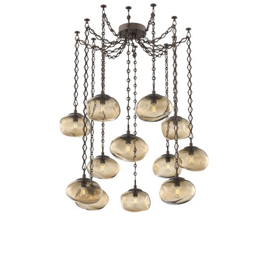 Levi Wilson Nova 19 Inch Multi Pendant Light by Hammerton Studio