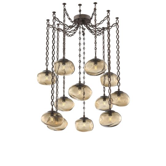 Levi Wilson Nova 19 Inch Multi Pendant Light by Hammerton Studio