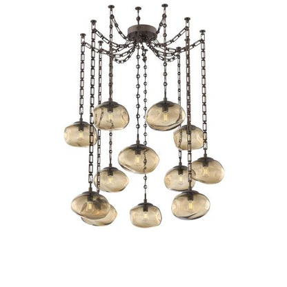 Levi Wilson Nova 19 Inch Multi Pendant Light by Hammerton Studio