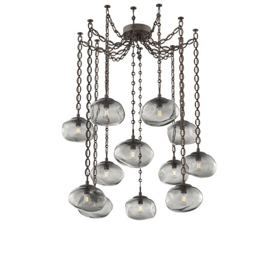 Levi Wilson Nova 19 Inch Multi Pendant Light by Hammerton Studio